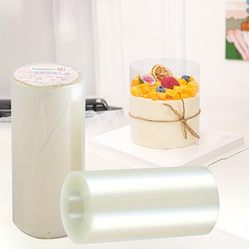 1 Roll of 10M/32.8Ft Transparent Acetate Cake Collar for Chocolate Mousse Cake Decoration, Available in Various Sizes