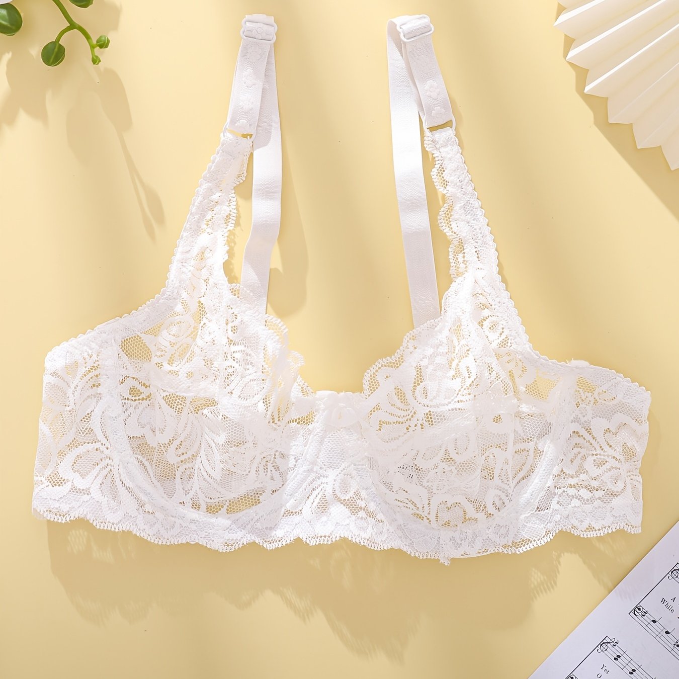 Women's Floral Lace Underwire Bra