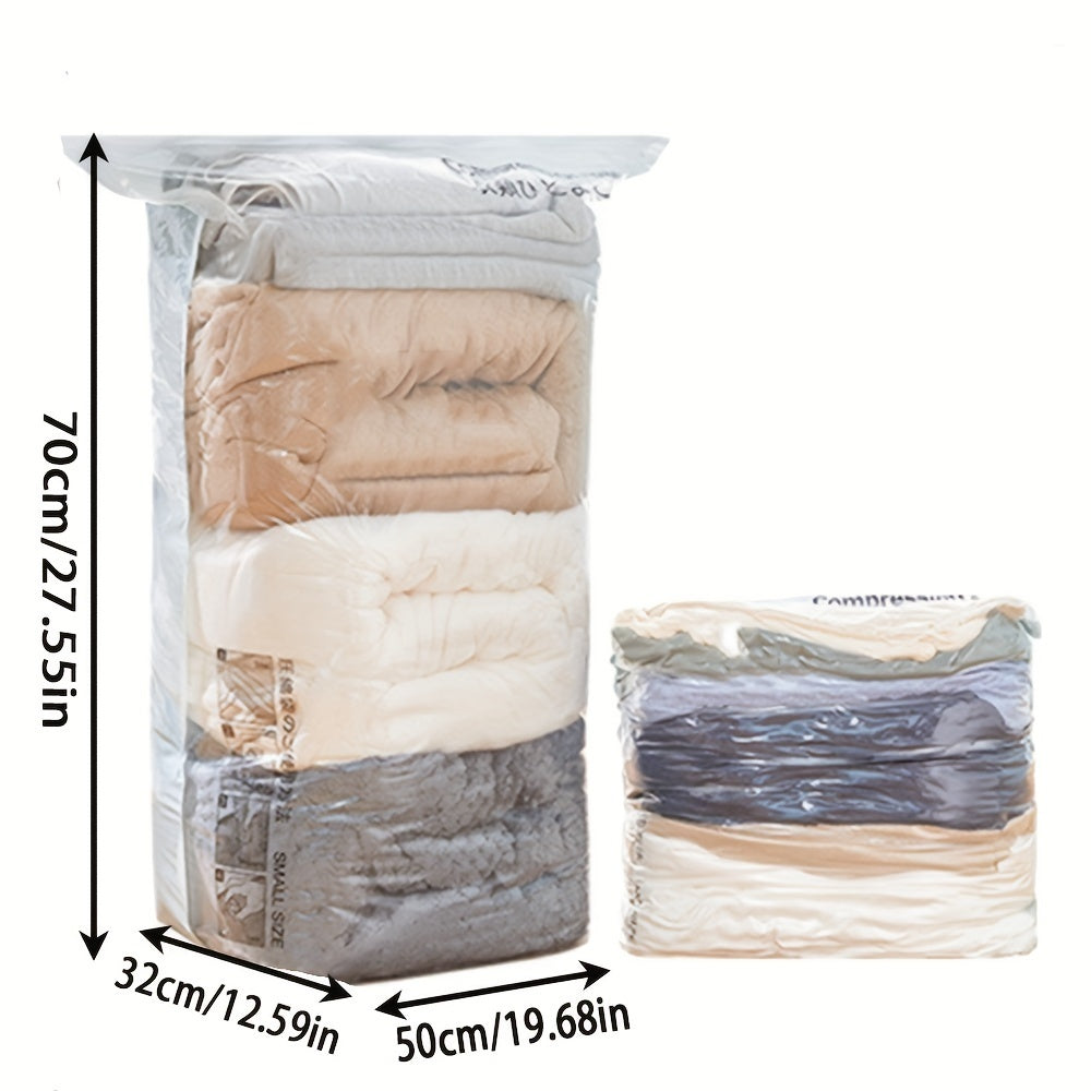 Jumbo Vacuum Compression Bag - Perfect for Clothes, Quilts, and Travel! Save Space with Easy-to-Use Space Saver Bags.