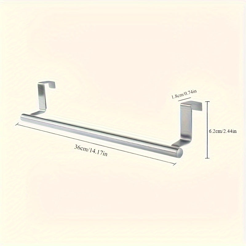 Contemporary Stainless Steel Kitchen Towel Hook for Wall Mounting with Easy Installation, Sleek Modern Design for Organizing Your Home.