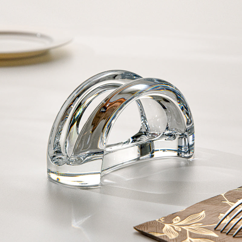 Acrylic Napkin Holder with Modern Upright Design, adds a touch of Elegance to your Dining & Coffee Tables. Perfect for Kitchen Decor and a must-have for Restaurants, Hotels, and Cafes.