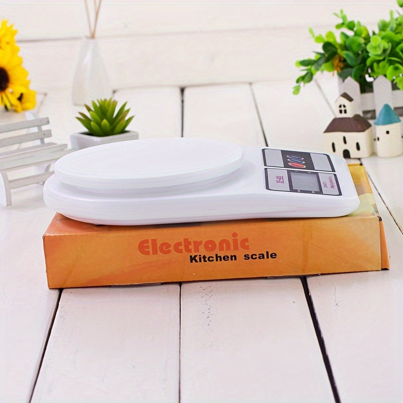 5kg Digital Postal Scale with Battery included, compact and high precision for home and office use. Powered by AAA battery.