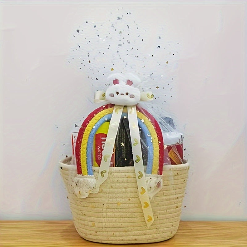 Colorful Gift Basket - Ideal for Mementos, Celebrations, Events & Special Occasions