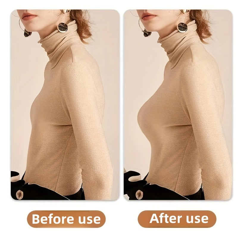 Reusable self-adhesive nipple covers for lift, strapless push-up breast pasties.