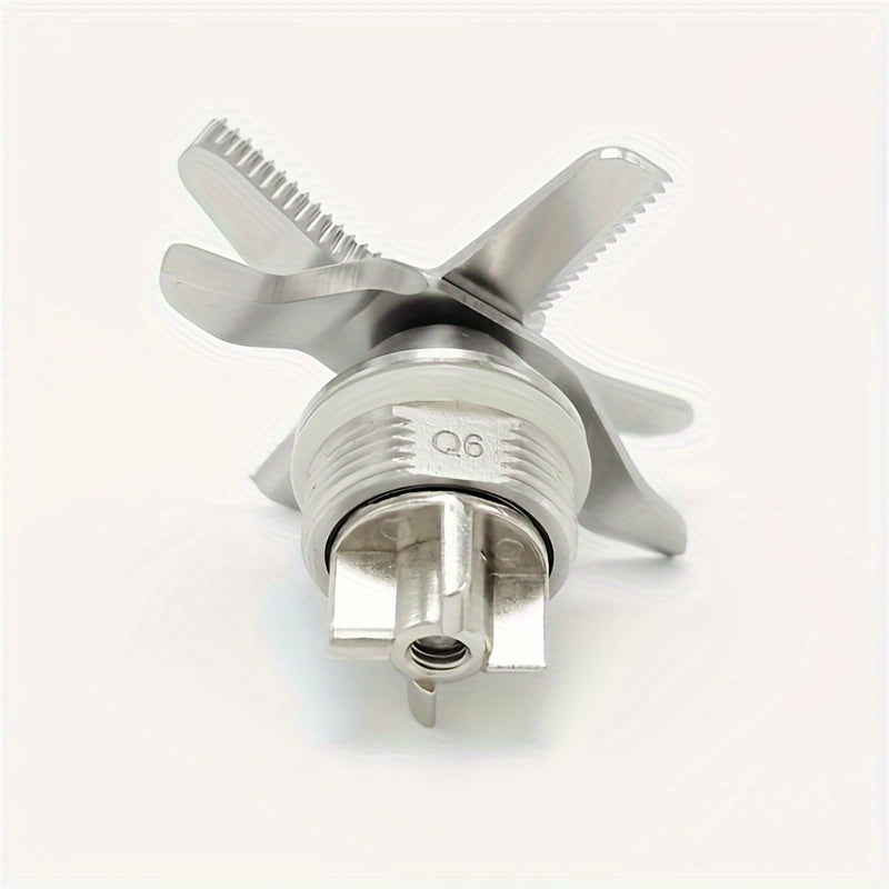 67-02 Stainless Steel Cross-Tooth Blade - Equipped with Dual Oil Seal & Bearing for Safety in Food Processing. Ideal for Smoothie Making, Soy Milk Machines, and Blenders.