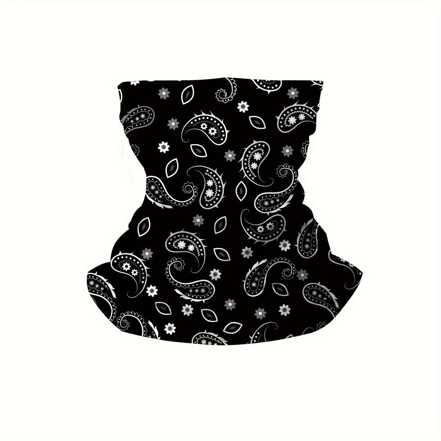 Breathable and Quick-Drying Viscose Face Mask with Printed Pattern for Sun Protection - Perfect for Outdoor Sports and Cycling