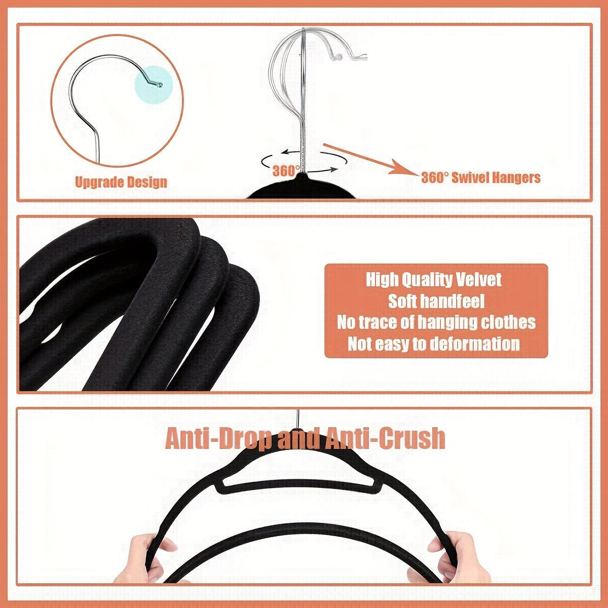 Hanging Non-Marking Clothes Hangers in Sets of 30, 50, or 100 - Perfect for Saving Space and Organizing Clothes in Bedroom, Bathroom, Office, Entryway, Closet, Wardrobe, Home, or Dormitory. Made of Non-Slip Plastic Material.