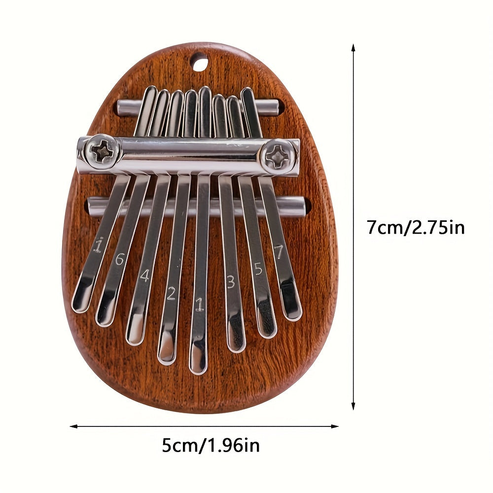 8 Keys Mini Kalimba Thumb Piano - Ideal Gift for Beginners and Music Lovers, Perfect for Eid Al-Adha Celebrations