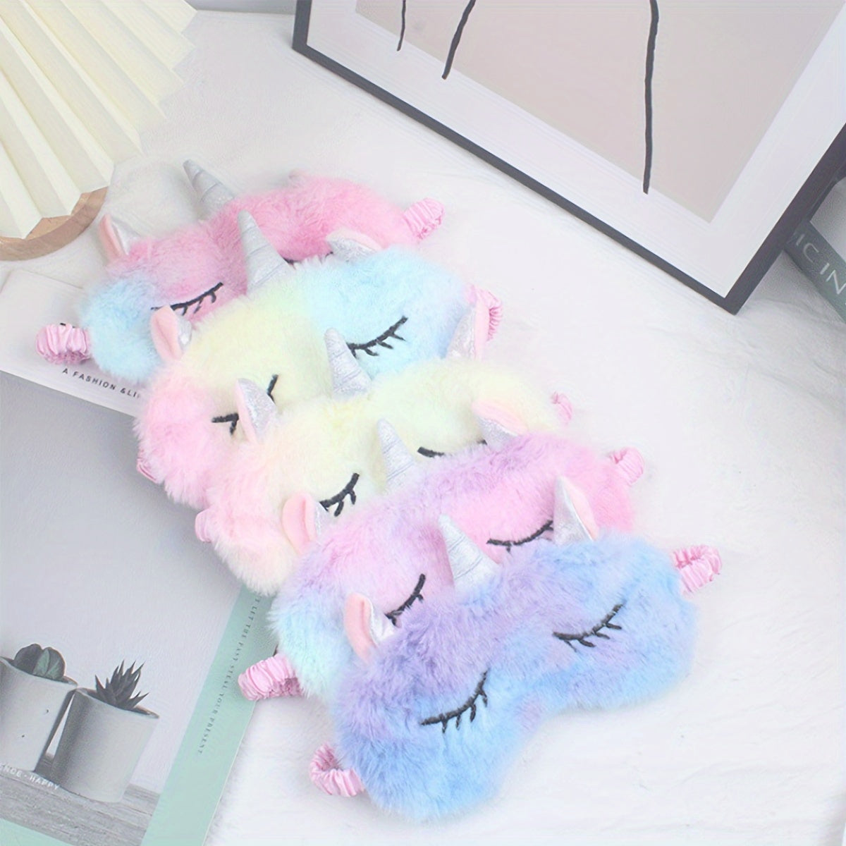 Unicorn Sleep Mask with Cute Horns for a Restful Night's Sleep