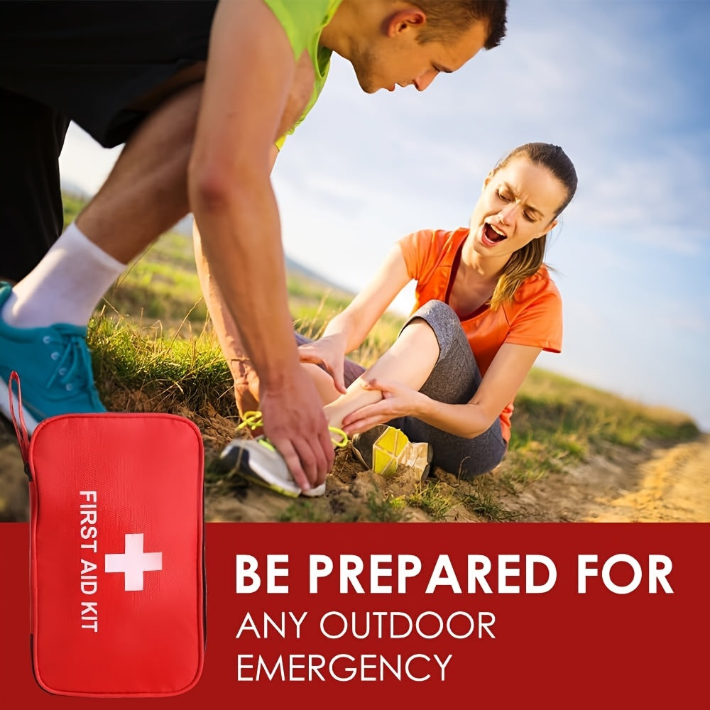 First Aid Kits with 59, 200, or 210pcs for medical emergencies at home, in the car, while hiking, or camping.