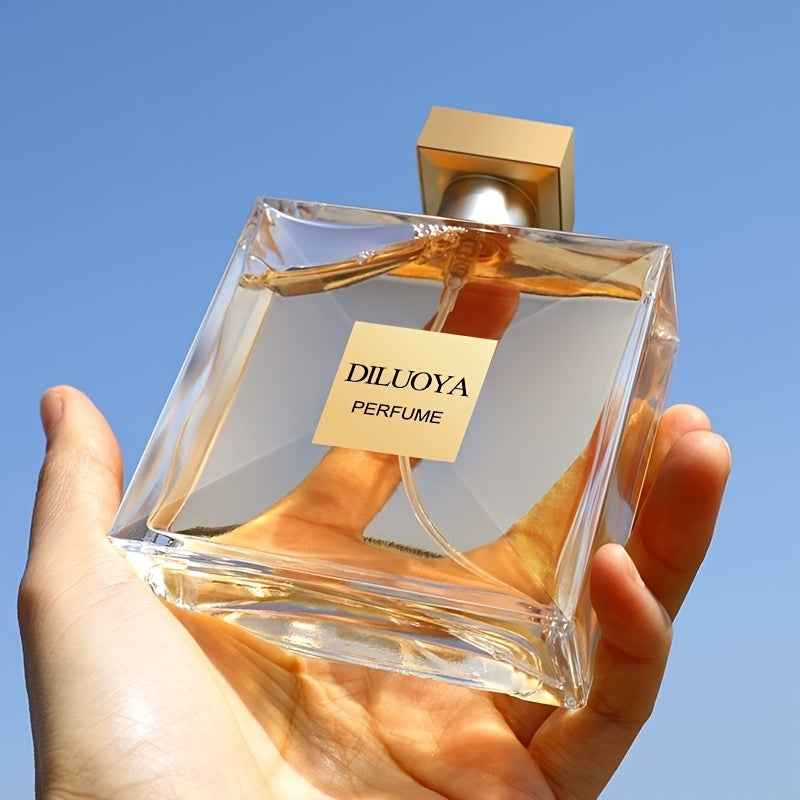 Diluya Eau De Parfum for Women: Romantic floral & fruity scent, ideal for parties, travel, & charm enhancement. Perfect gift for her, 3.4oz.