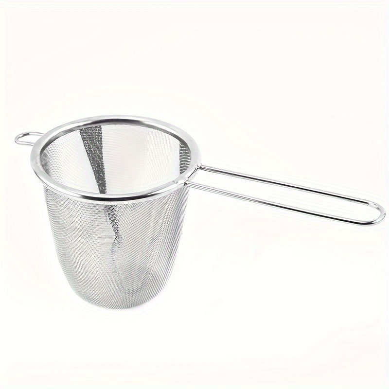 Deep Fine Mesh Tea Infuser Filter With Handle - Stainless Steel Tea Strainer for Home Use