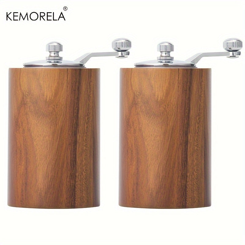 Get your hands on the 2-piece KEMORELA European Solid Wood Pepper Grinder. This manual salt and pepper mill will freshly grind your spices, perfect for seasoning steak and pasta in your home kitchen. No power is required for this wooden kitchen gadget