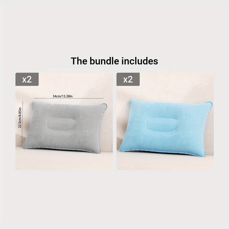 Inflatable pillow for outdoor camping and travel - perfect for a quick nap during your lunch break!