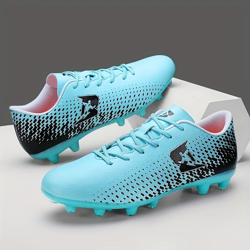 Athletic adult soccer cleats with breathable, non-slip design for all seasons.