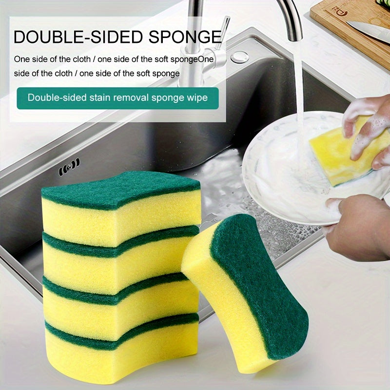 Pack of 80/160 Multi-Purpose Dish Sponges for Quick Drying, Kitchen Cleaning, Odor-Resistance, and Extra Durability. Polyurethane Scrubbers Perfect for Cleaning Kitchen, Walls, and Furniture, providing Spot-Free Results.