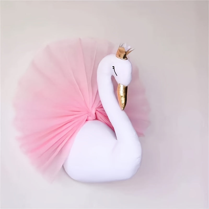 Gorgeous Swan Crown Wall Art Decor, Perfect for Bedroom, Playroom, or Wedding Gift