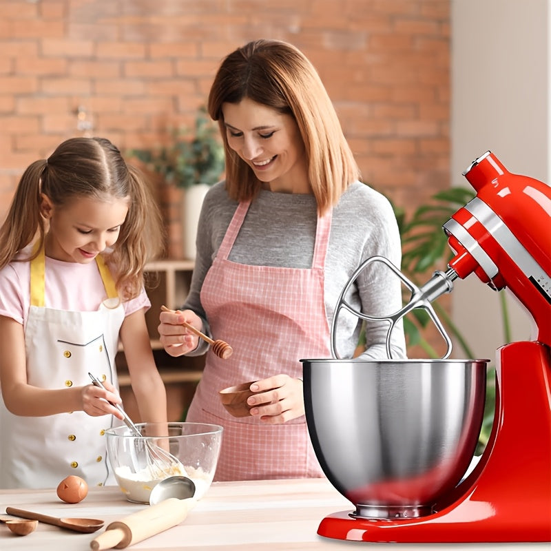 KitchenAid 4.5-5-Quart Stand Mixer Nikel Qoplamali K45B Tekis Aralashtirgich Qo'shimchasi - Mustahkam, Oziq-ovqat uchun xavfsiz, Metall Qo'llar va Kesilgan Dizayn - Kitchenaid Aralashtirgichi uchun Aksessuarlar