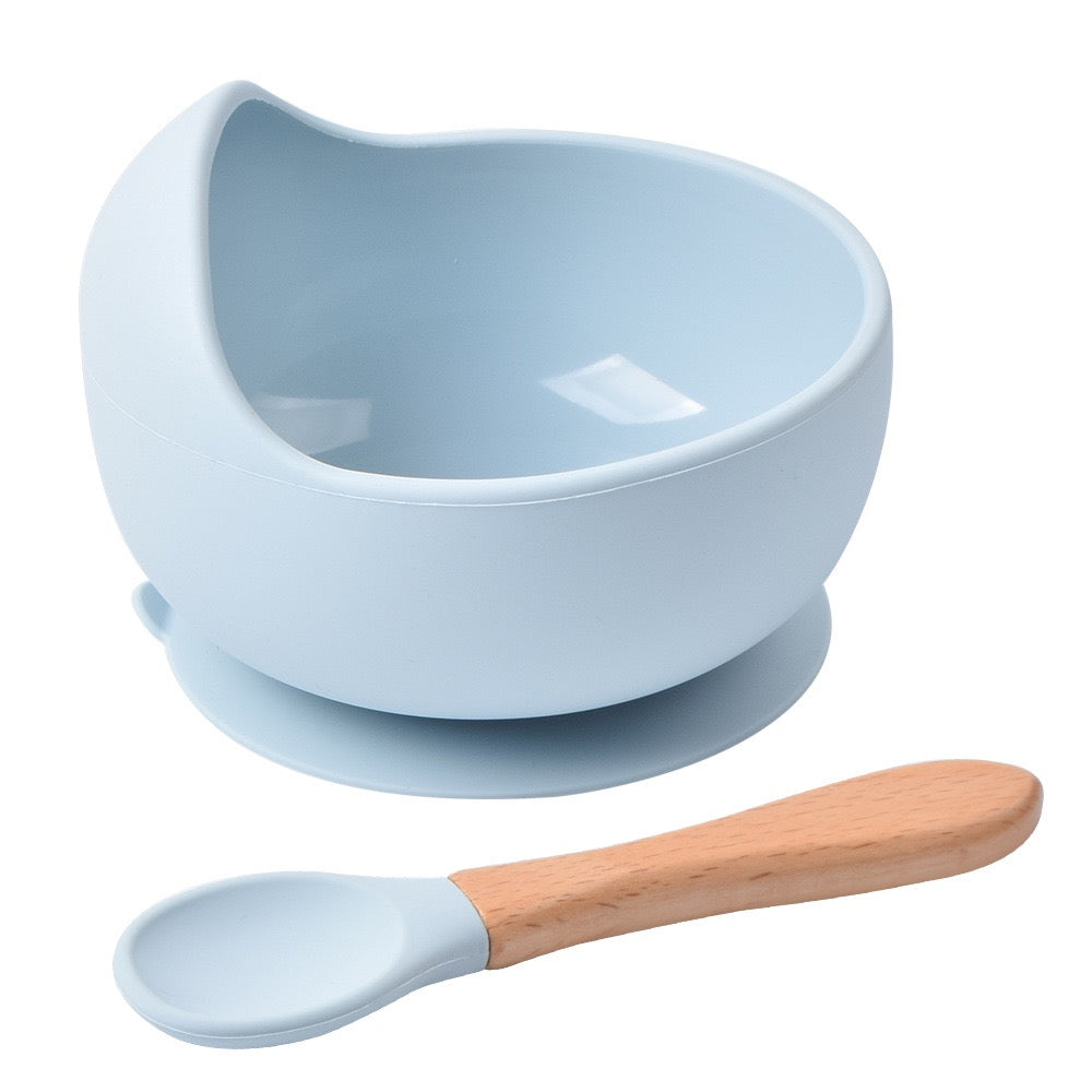 Silicone Baby Bowls Set with Suction, Spoon, and Plate - BPA Free Utensils for Babies, Kids, and Toddlers - Ideal for Baby-Led Weaning and Self-Feeding in First Stage