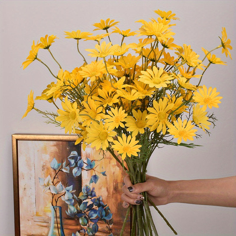 Bulk purchase of artificial daisy bouquets for home decor, weddings, and parties!