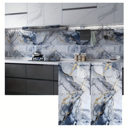 10/22pcs 3D Imitation Marble Ceramic Tile Wall Stickers with strong adhesive for easy installation in home decoration