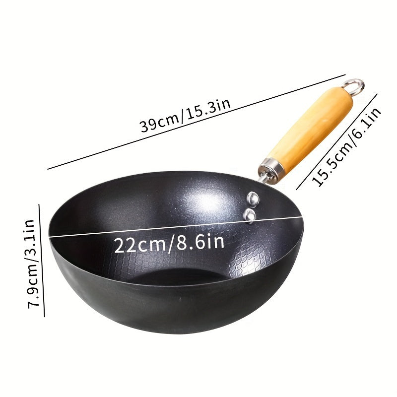 Small iron pan, ideal for single servings, with a non-stick surface, suitable for gas stoves, and small kitchen tools.