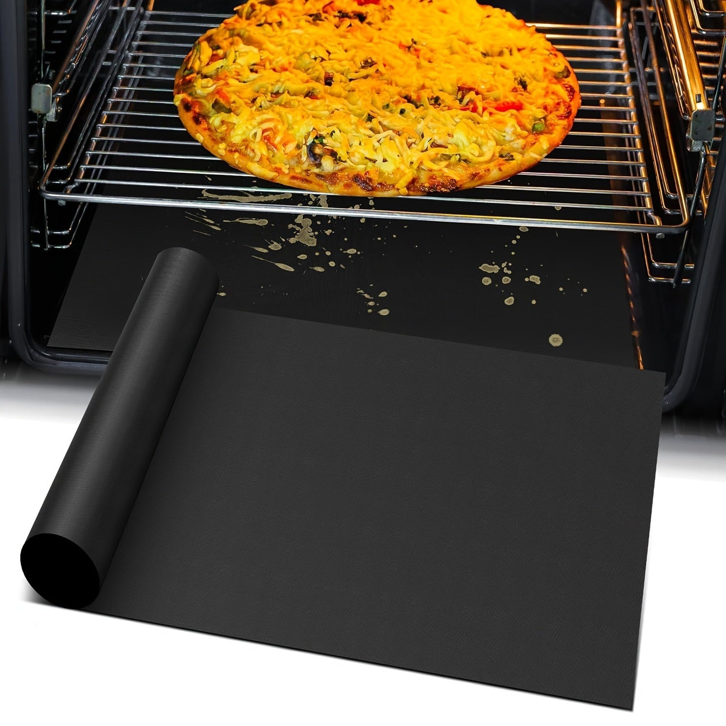 One-piece Long-lasting Silicone Baking Mat with Non-Stick Coating - Eco-friendly and Resilient, Suitable for Electric and Gas Ovens, Great for BBQs and Outdoor Cooking.