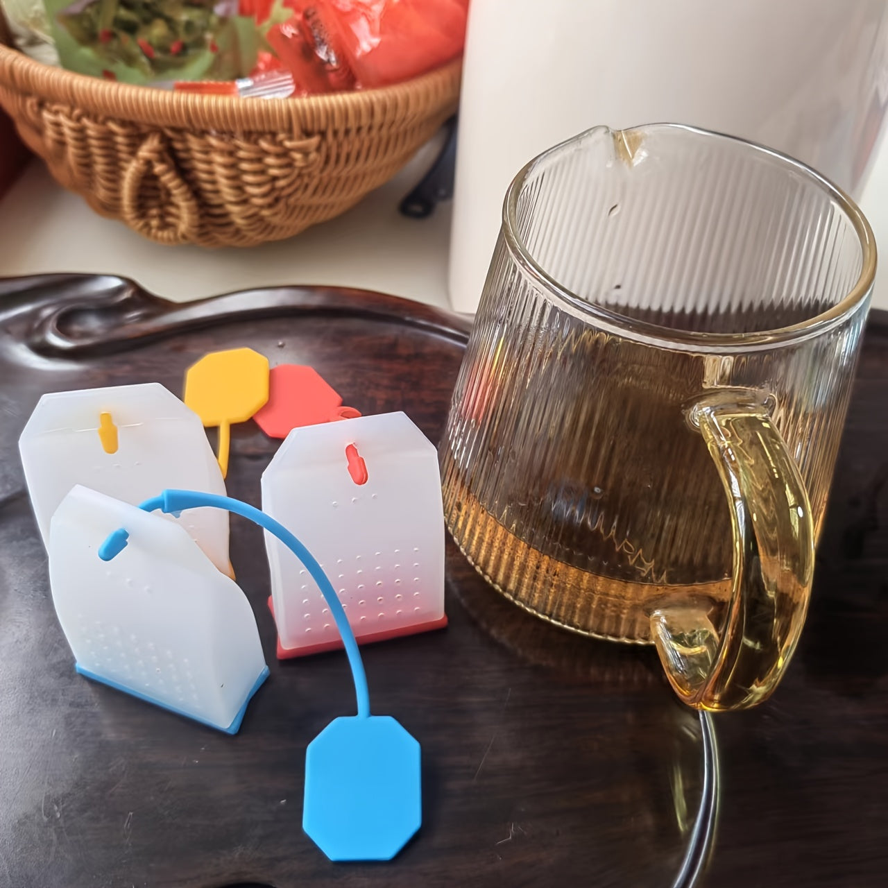 Colorful Silicone Tea Infuser - Effortlessly Infuse Your Tea with Herbs & Spices for the Perfect Cup - Simple to Use & Clean, Long-lasting Material - Available in Various Colors.