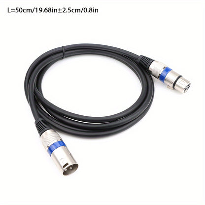 I-ZCLIVE High-Quality XLR to XLR Male to Female Microphone Cable for audio equipment, with durable flat design and metallic connectors.