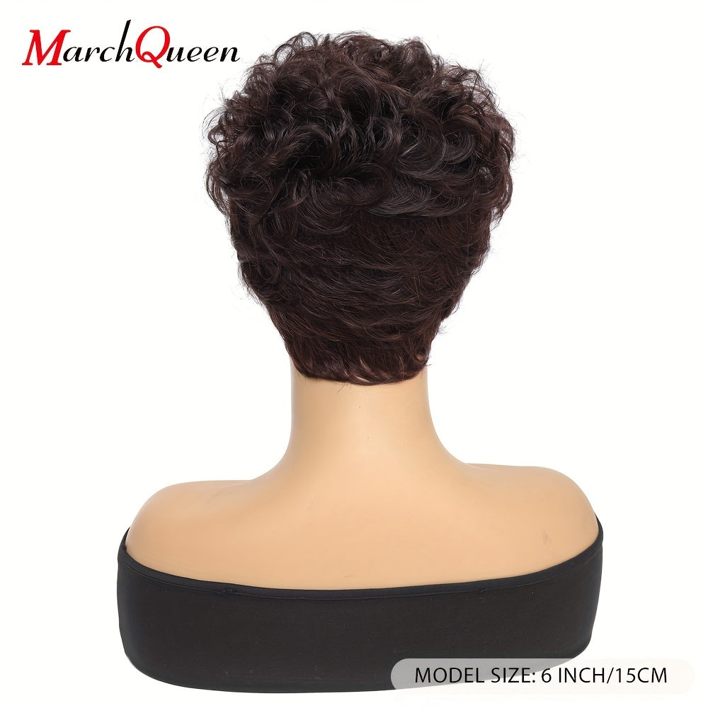 Short wigs made from real human hair in gradient colors from Europe and America.