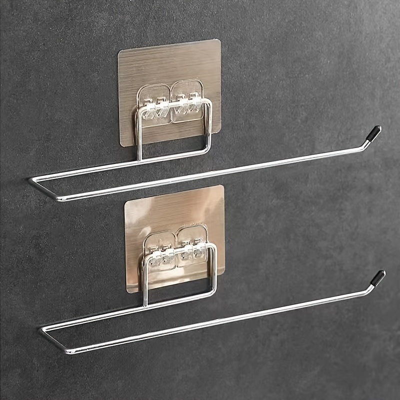 Stainless Steel Kitchen Towel Hooks for a Casual Style – Easily Mounted on the Wall with a Polished Finish. Simple Installation and Versatile Use as a Towel Holder in the Kitchen or Bathroom.