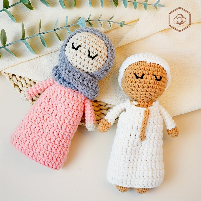 Handmade Muslim Dolls for Children - Unique Gifts for Baptisms Made with 100% Pure Handmade Knitting