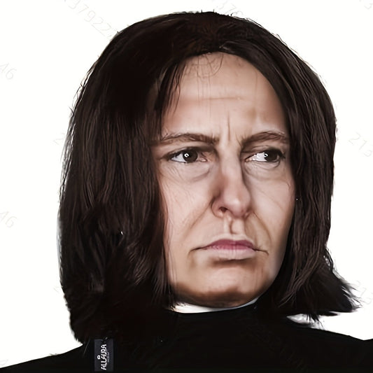 The Hair Professor presents the Severus Snape Costume Wig, a short, straight men's wig inspired by the character of Vincent V. Perfect for adults.