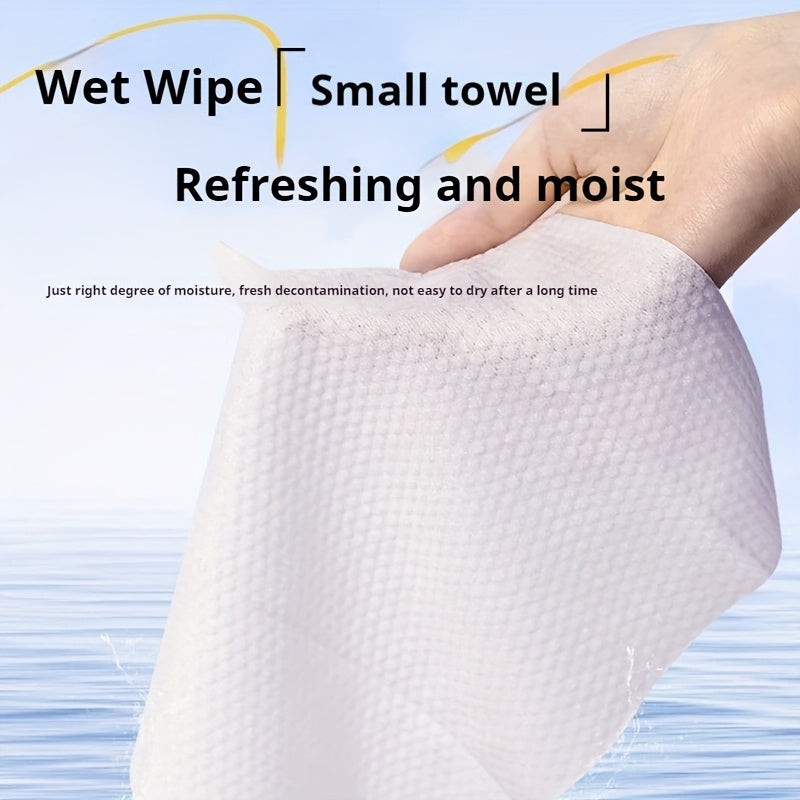 One or two portable wet wipes for men and women, can be flushed and are biodegradable. They are gentle on skin and have a space-saving design for travel, home, camping, and outdoor use. These dye-free wipes are single sheets.