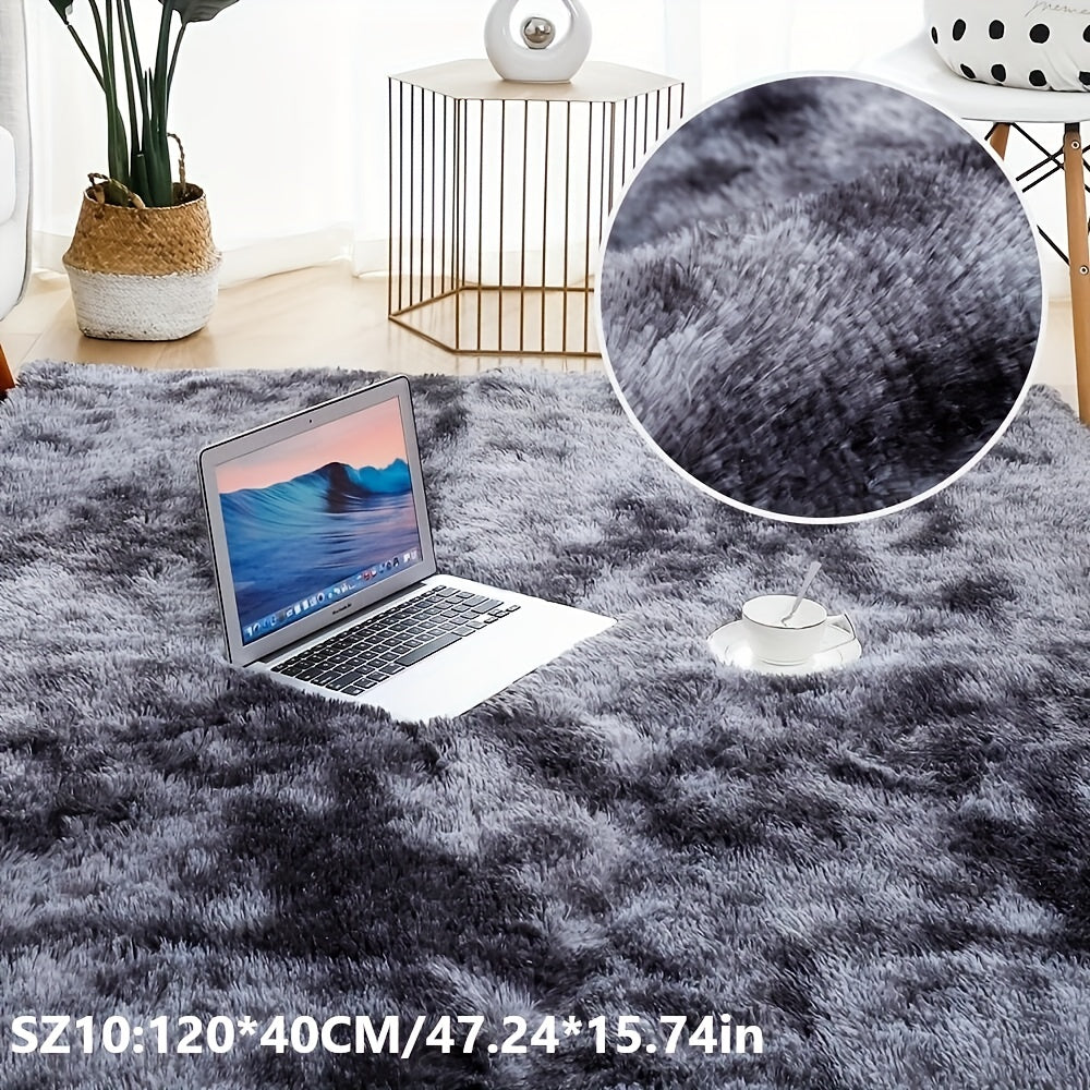 Modern Simple Tie-dyed Plush Soft Carpet - Luxurious and Water-absorbent, Non-slip and Stain-resistant, Ideal for Living Room and Bedroom Areas - Perfect Home Decoration and Area Rug