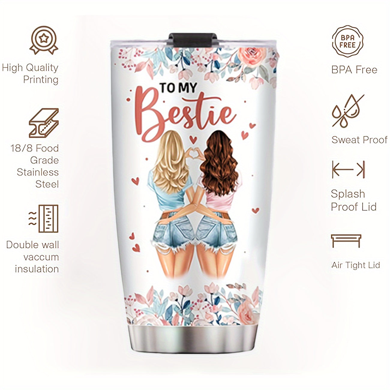 Sakura Train 1pc Tumbler is the perfect gift for your best friend with a stainless steel cup. Great for birthdays and Christmas.