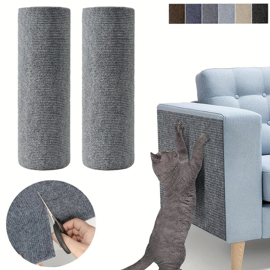 Scratch-resistant sofa protector for cats, made of polyester and plastic blend. Ideal for sofa, chair, and carpet protection against pet damage.