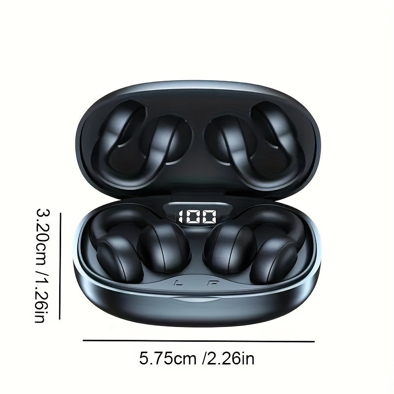 X58 Wireless Noise Canceling Clip-on Ear Headset for Sports and Calls with Long Battery Life.