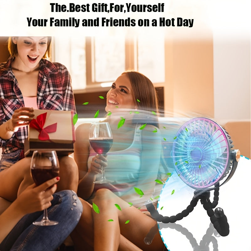 Stay cool on the go with our 1pc Sleek USB Portable Folding Fan. Enjoy 3-speed settings, quiet operation, and durable ABS material. Ideal for both indoor and outdoor travel. Comes with a convenient lanyard for easy carrying. This portable personal fan is