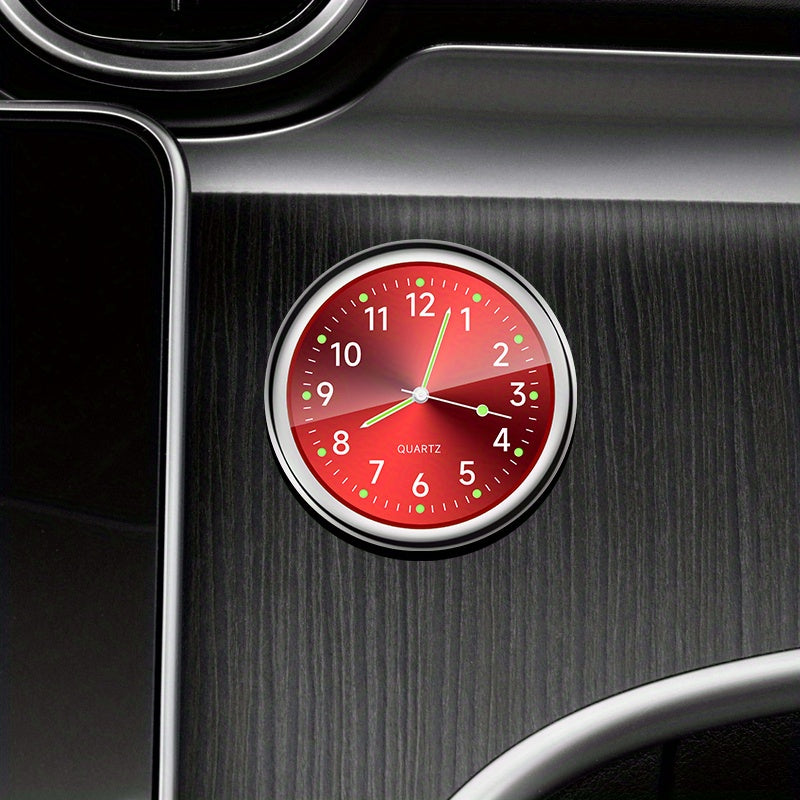 High-end car owners can decorate their dashboard with a glow-in-the-dark decorative clock.