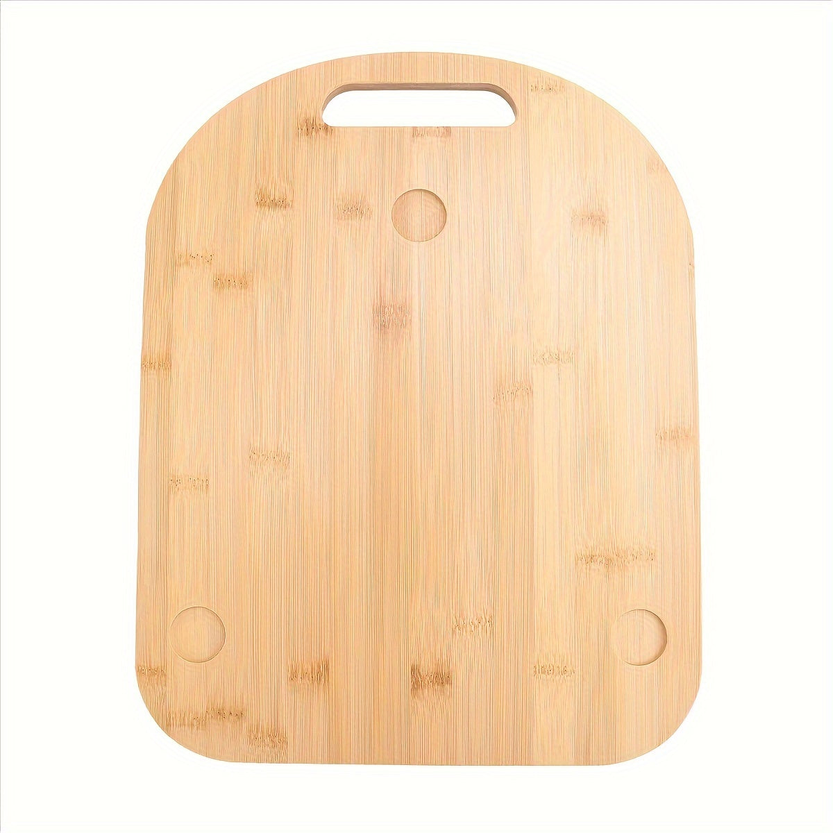 Wooden Kitchen Mat with Handle - Smooth-Glide Design for Easy Countertop Maneuvering, Not Recommended for Food Contact.