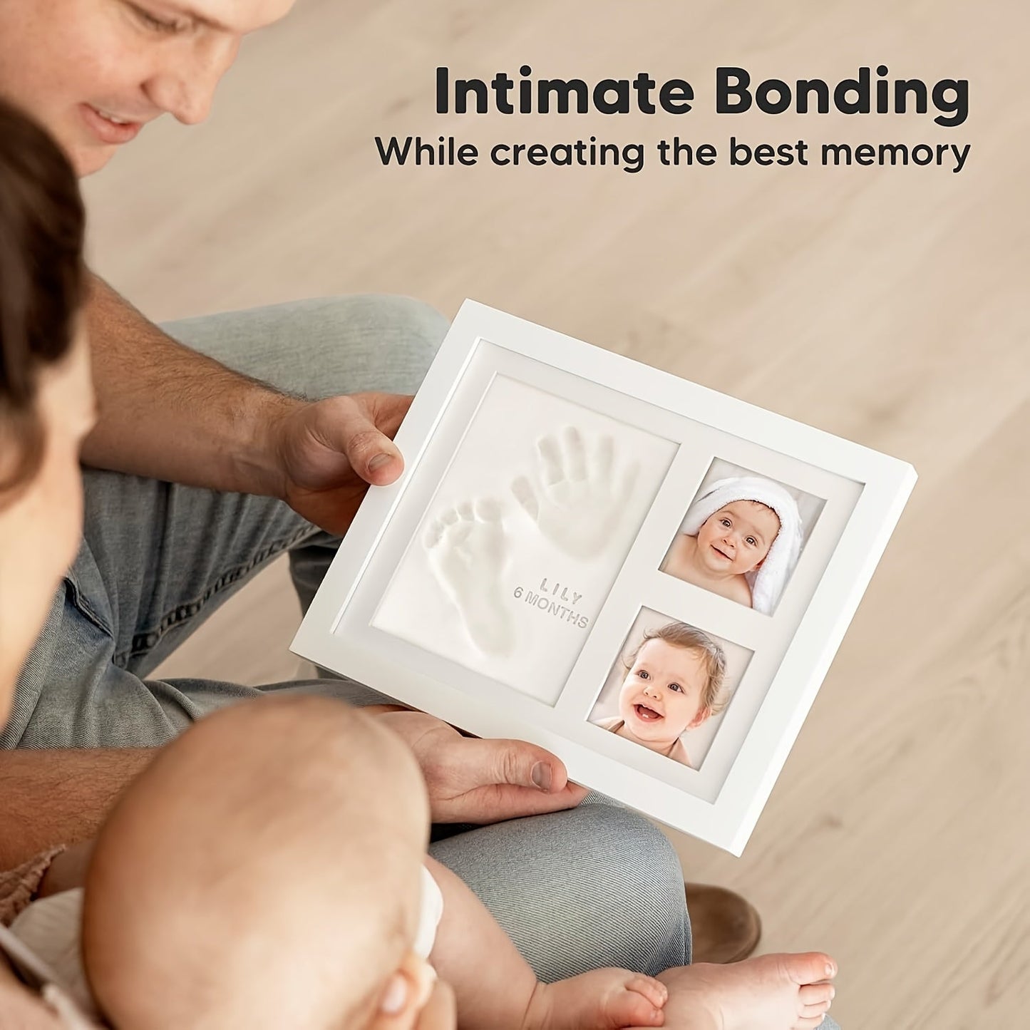 Capture lasting memories with the ERUW Baby Handprint & Footprint Keepsake Frame Kit! This acrylic memory preserver is perfect for babies aged 0-3 years old. Personalize it as a thoughtful baby shower, Thanksgiving, or Christmas gift for boys and girls