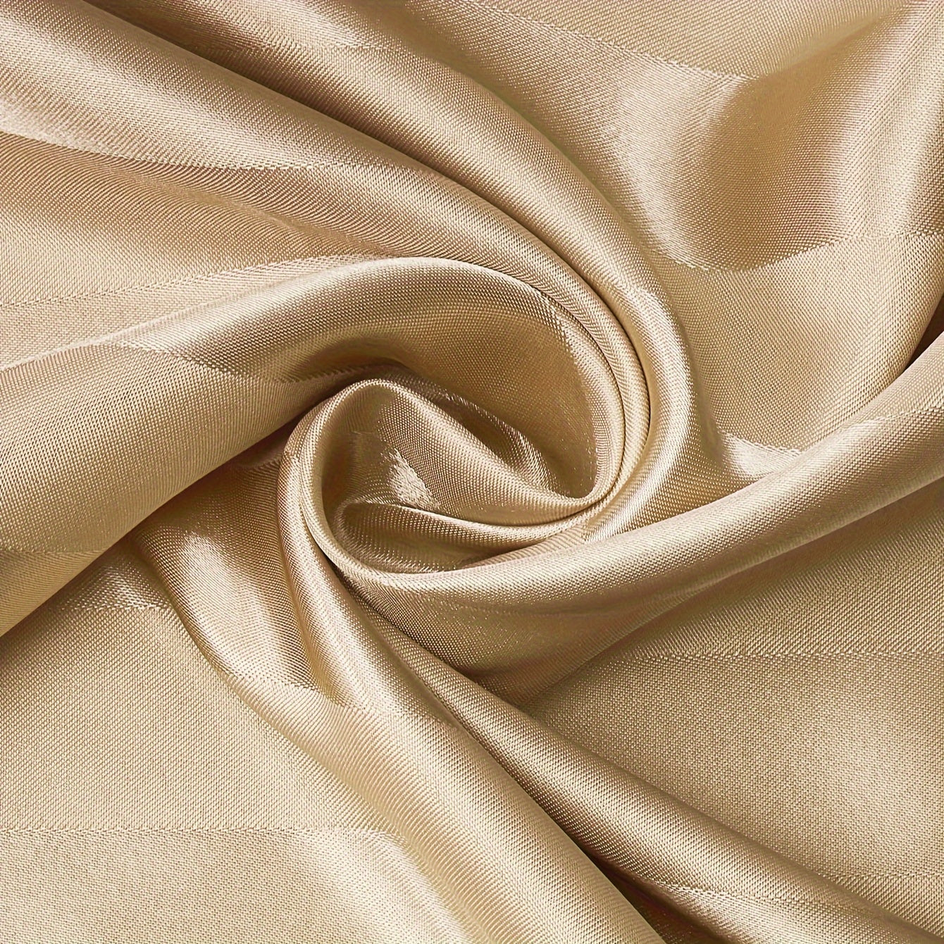 Luxurious Golden Satin Pillowcase for Hair & Skin - Silky Smooth Striped Design, Soft and Stain-Resistant with Envelope Closure - Made of 100% Polyester, Machine Washable - No Filler Required