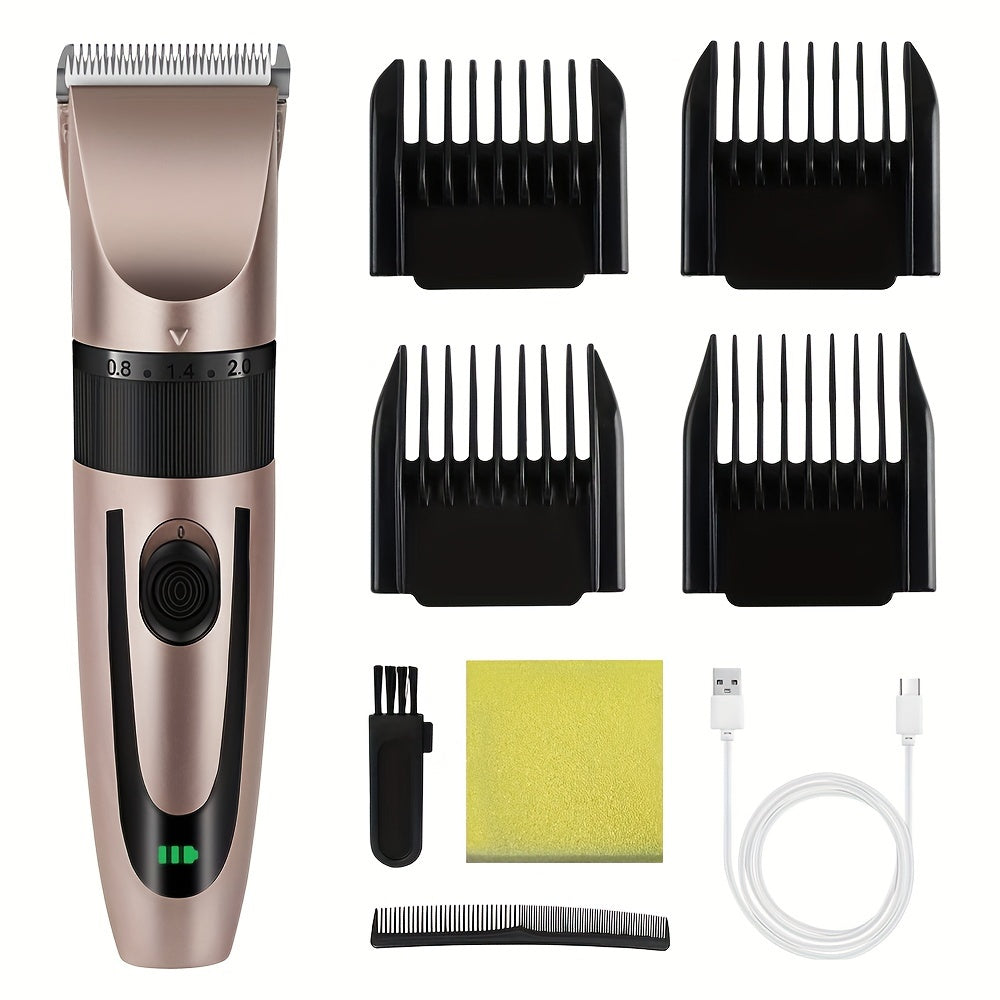 USB rechargeable home electric hair trimmer for professionals.