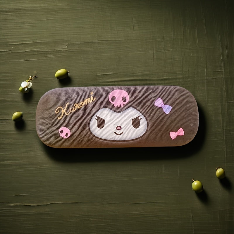 Hello Kitty Glasses Case crafted from faux leather with scratch-resistant features, perfect for keeping eyewear safe and stylish. Ideal for gifting to her during any festive occasion.