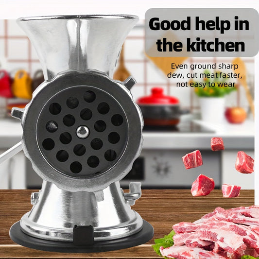 Household Meat Grinder Multipurpose Set - Includes Manual Sausage Machine, Hand Crank Meat Grinder, and Small Stuffing Machine for Meat, Vegetable, and Seasoning. Essential Kitchen Gadgets and Accessories.