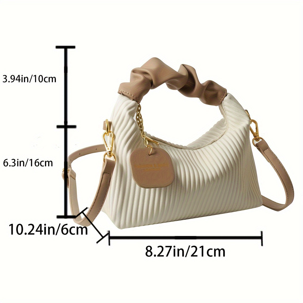 Elegant Pleated Handbag for Evening Events