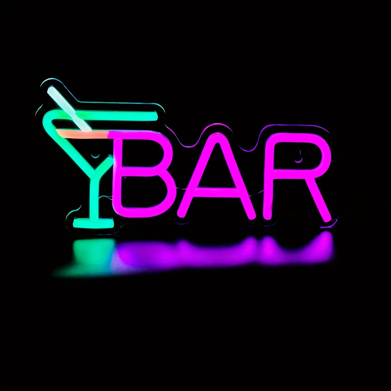 USB-powered backboard LED neon light bar for room decor.