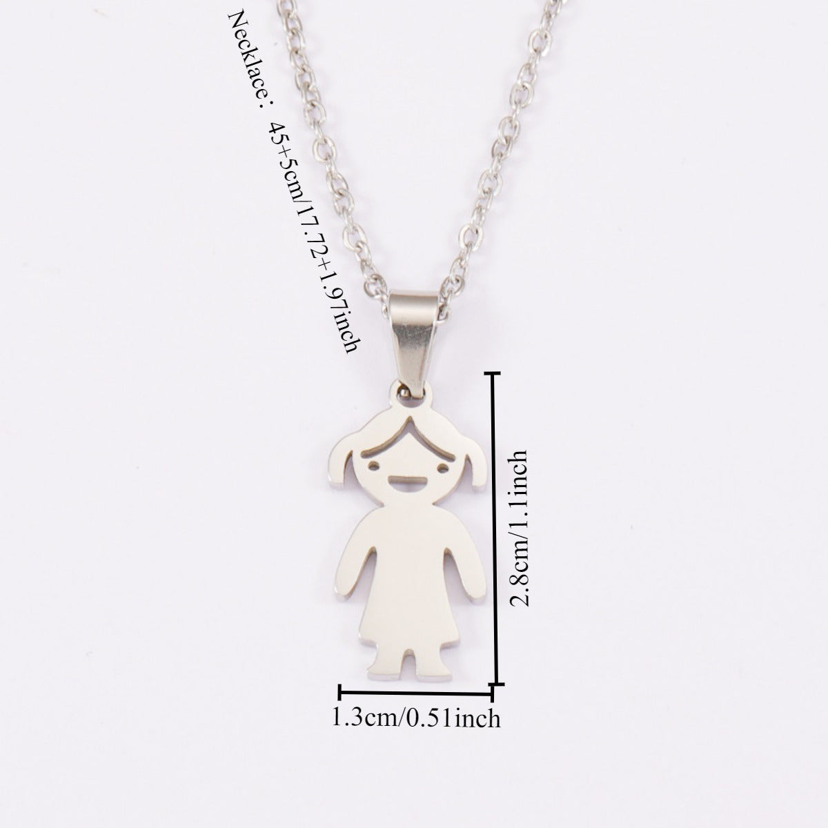 Stylish Cartoon Character Pendant Necklace, 18K Gold Plated Stainless Steel, Oval Clasp, Gender-Neutral Jewelry, Perfect for Everyday or Special Occasions, Ideal Birthday or Holiday Present, Assorted Styles