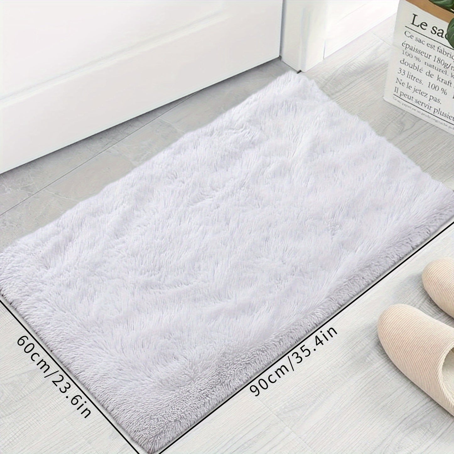 A plush carpet with thick, long hair ideal for the bedroom or living room.